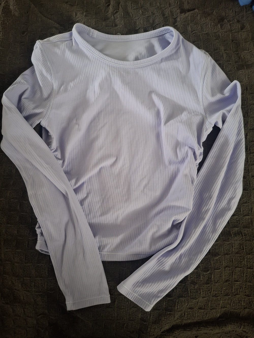 lululemon athletica Long Sleeve Ribbed Top - Light Lavender